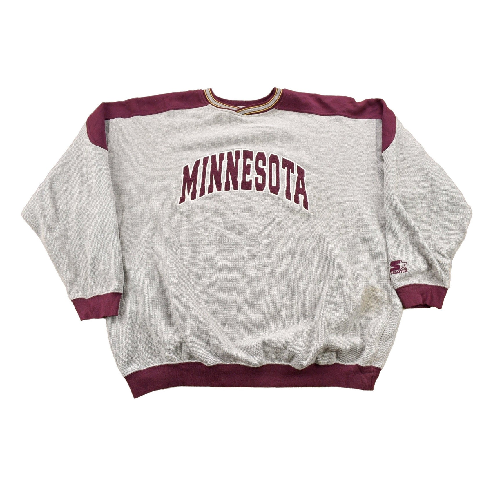 Proper Vintage Clothing > Gender Neutral Adult Clothing > Hoodies & Sweatshirts > Sweatshirts Vintage 90's University of Minnesota Collegiate Starter Sweater / Embroidered / NCAA / Sportswear / Vintage Starter Brand