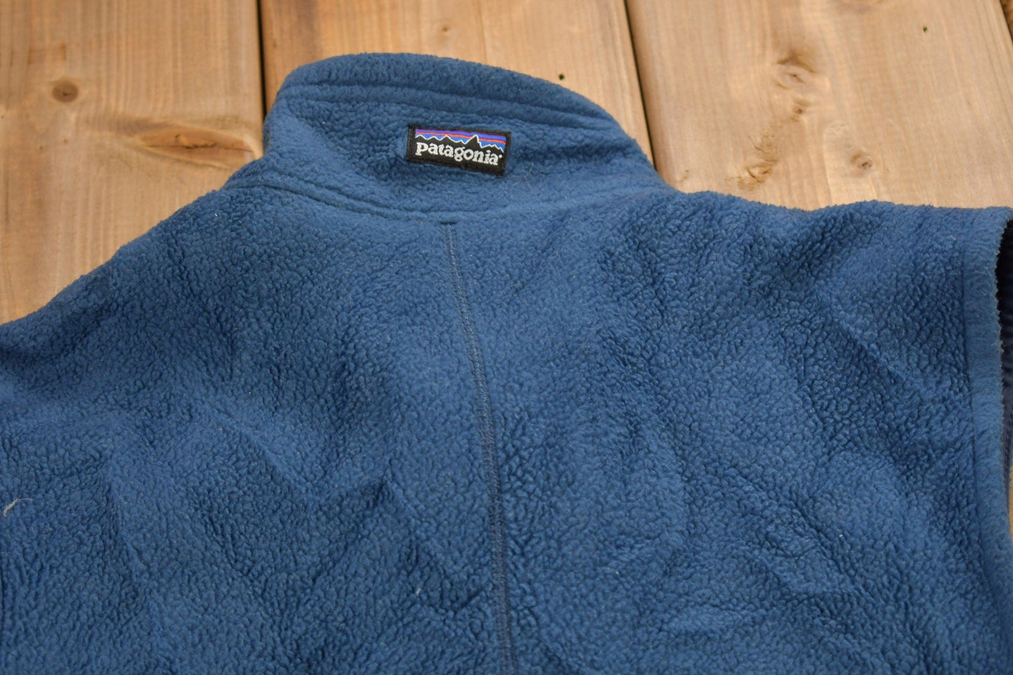 Proper Vintage Clothing > Gender Neutral Adult Clothing > Hoodies & Sweatshirts > Sweatshirts Vintage FA 1999 Patagonia Synchilla Full Zip Fleece Sweater Vest / Made In USA / 90s Fleece Vest / Streetwear/ Women's