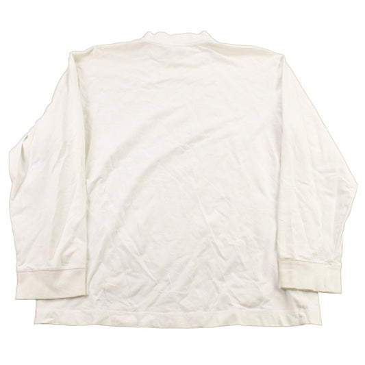 Proper Vintage Clothing > Gender Neutral Adult Clothing > Hoodies & Sweatshirts > Sweatshirts Vintage Y2K Nike Mini Swoosh White Mockneck Shirt / Vintage Nike / Sportswear / Streetwear