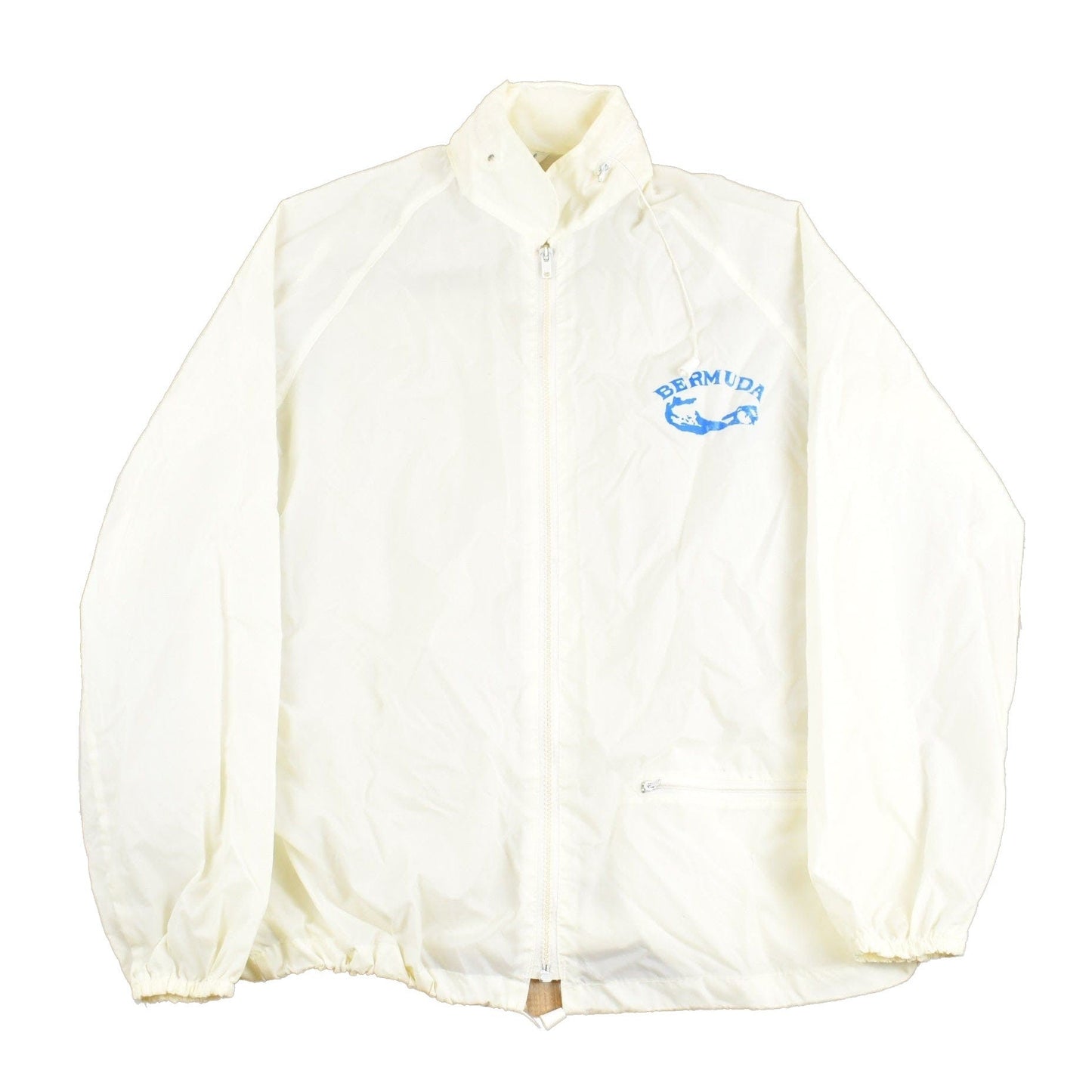 Proper Vintage Clothing > Gender Neutral Adult Clothing > Jackets & Coats Vintage 1970s Capital Bermuda Souvenir Windbreaker Jacket / 80s / Athletic Spring Summer / True Vintage / Streetwear / Made In USA / Basics