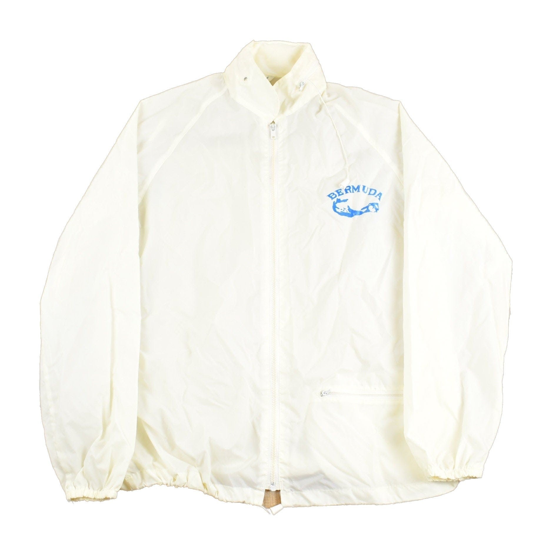 Proper Vintage Clothing > Gender Neutral Adult Clothing > Jackets & Coats Vintage 1970s Capital Bermuda Souvenir Windbreaker Jacket / 80s / Athletic Spring Summer / True Vintage / Streetwear / Made In USA / Basics