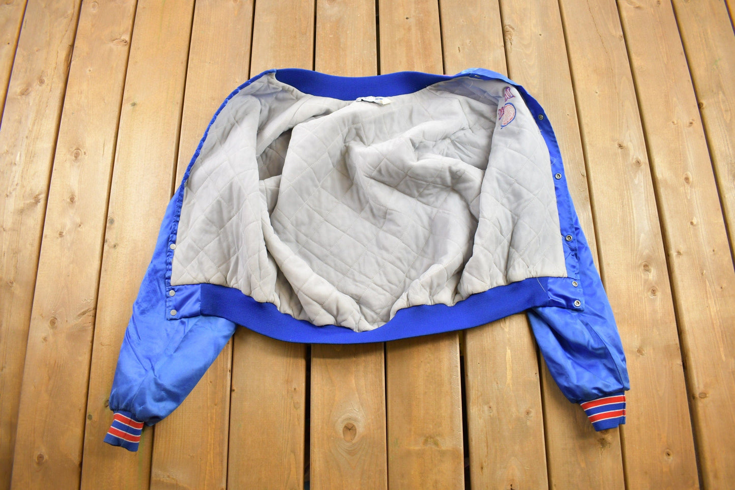 Proper Vintage Clothing > Gender Neutral Adult Clothing > Jackets & Coats Vintage 1980s Detroit Pistons Bomber Jacket / Snap Button / Streetwear / Souvenir Jacket / Made In USA / Streetwear / NBA