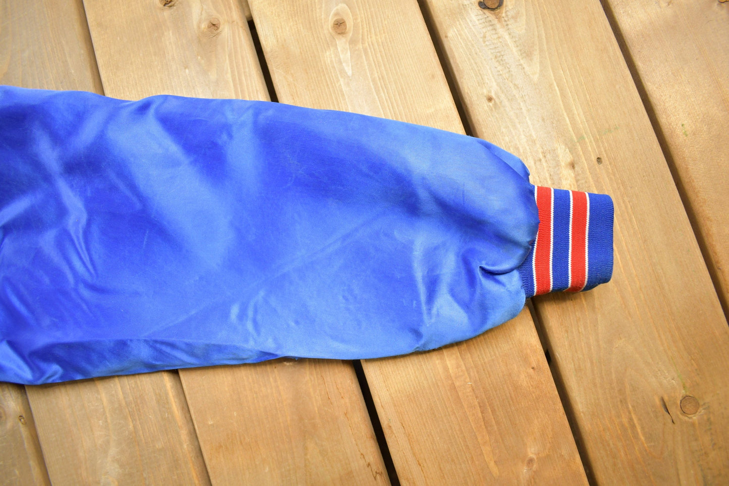 Proper Vintage Clothing > Gender Neutral Adult Clothing > Jackets & Coats Vintage 1980s Detroit Pistons Bomber Jacket / Snap Button / Streetwear / Souvenir Jacket / Made In USA / Streetwear / NBA