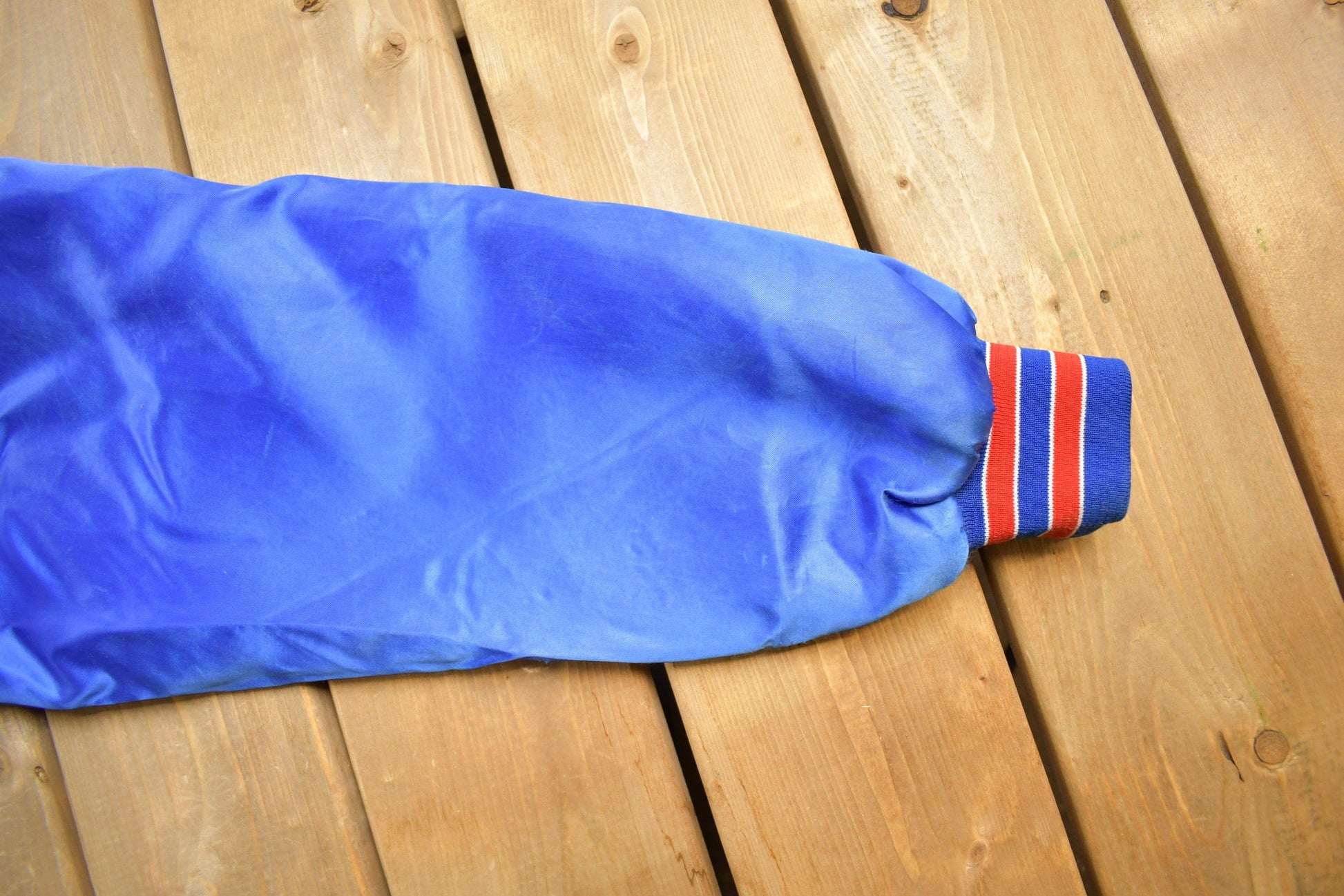 Proper Vintage Clothing > Gender Neutral Adult Clothing > Jackets & Coats Vintage 1980s Detroit Pistons Bomber Jacket / Snap Button / Streetwear / Souvenir Jacket / Made In USA / Streetwear / NBA