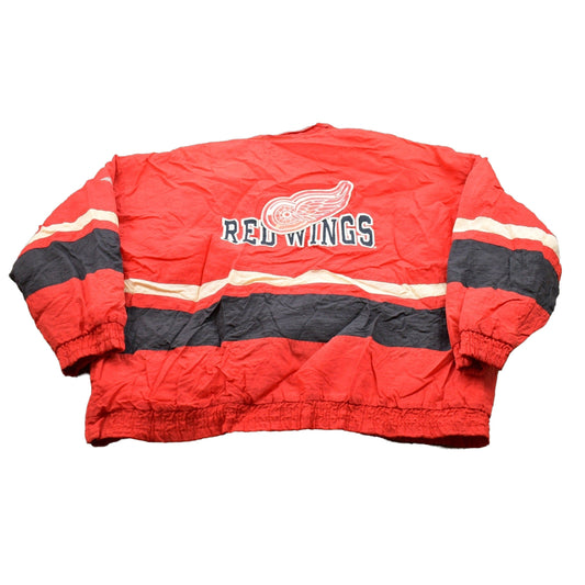 Proper Vintage Clothing > Gender Neutral Adult Clothing > Jackets & Coats Vintage 1980s Detroit Red Wings NHL Apex One Windbreaker Jacket / Team Logo / Athletic Spring Summer Sportswear / Streetwear / Athleisure