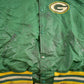 Proper Vintage Clothing > Gender Neutral Adult Clothing > Jackets & Coats Vintage 1980s Green Bay Packers NFL Satin Starter Jacket / Snap Button / Streetwear / Embroidered / Made In USA / Distressed