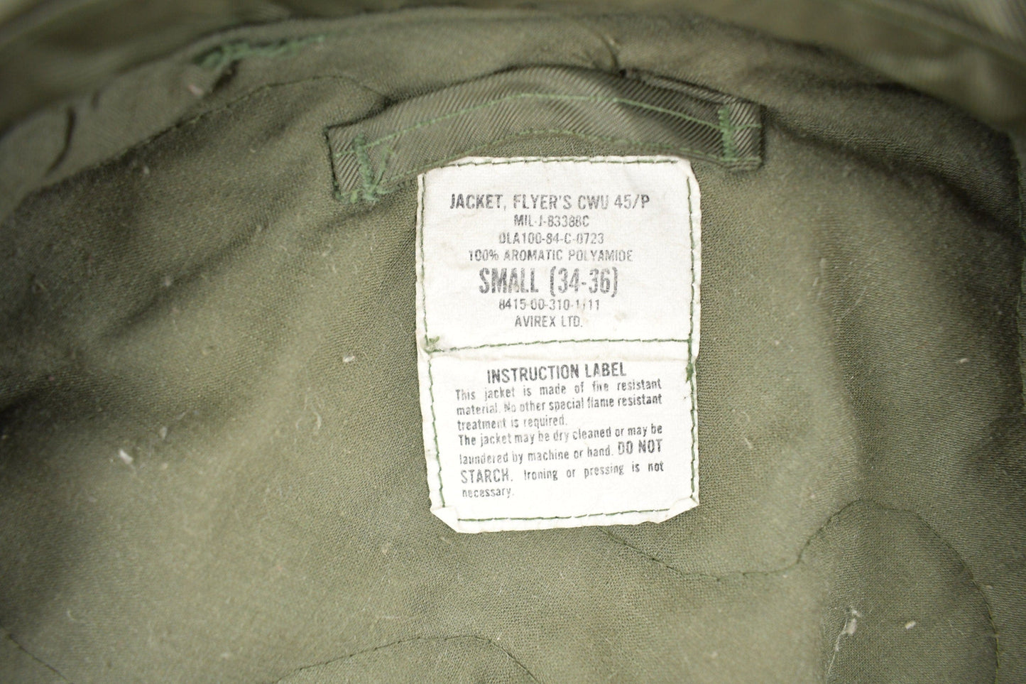 Proper Vintage Clothing > Gender Neutral Adult Clothing > Jackets & Coats Vintage 1984 Army Flyers Jacket / Type CWU 45/P Bomber Jacket / Militaria / Size Small / Streetwear / Army Flight Jacket