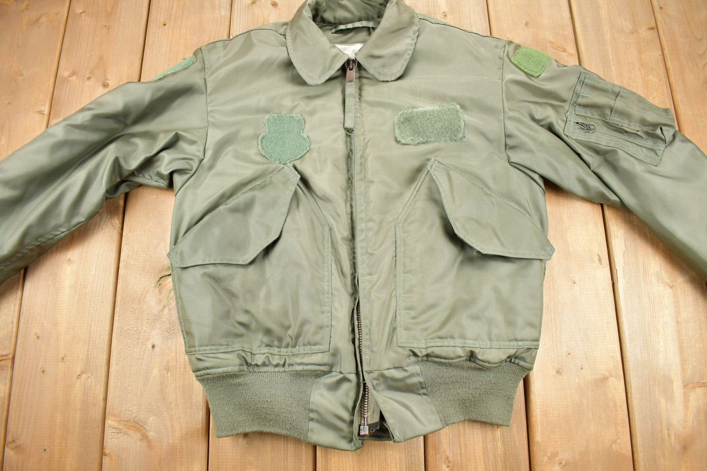 Proper Vintage Clothing > Gender Neutral Adult Clothing > Jackets & Coats Vintage 1986 Army Flyers Jacket / Type CWU 45/P Bomber Jacket / Militaria / Size Small / Streetwear / Army Flight Jacket