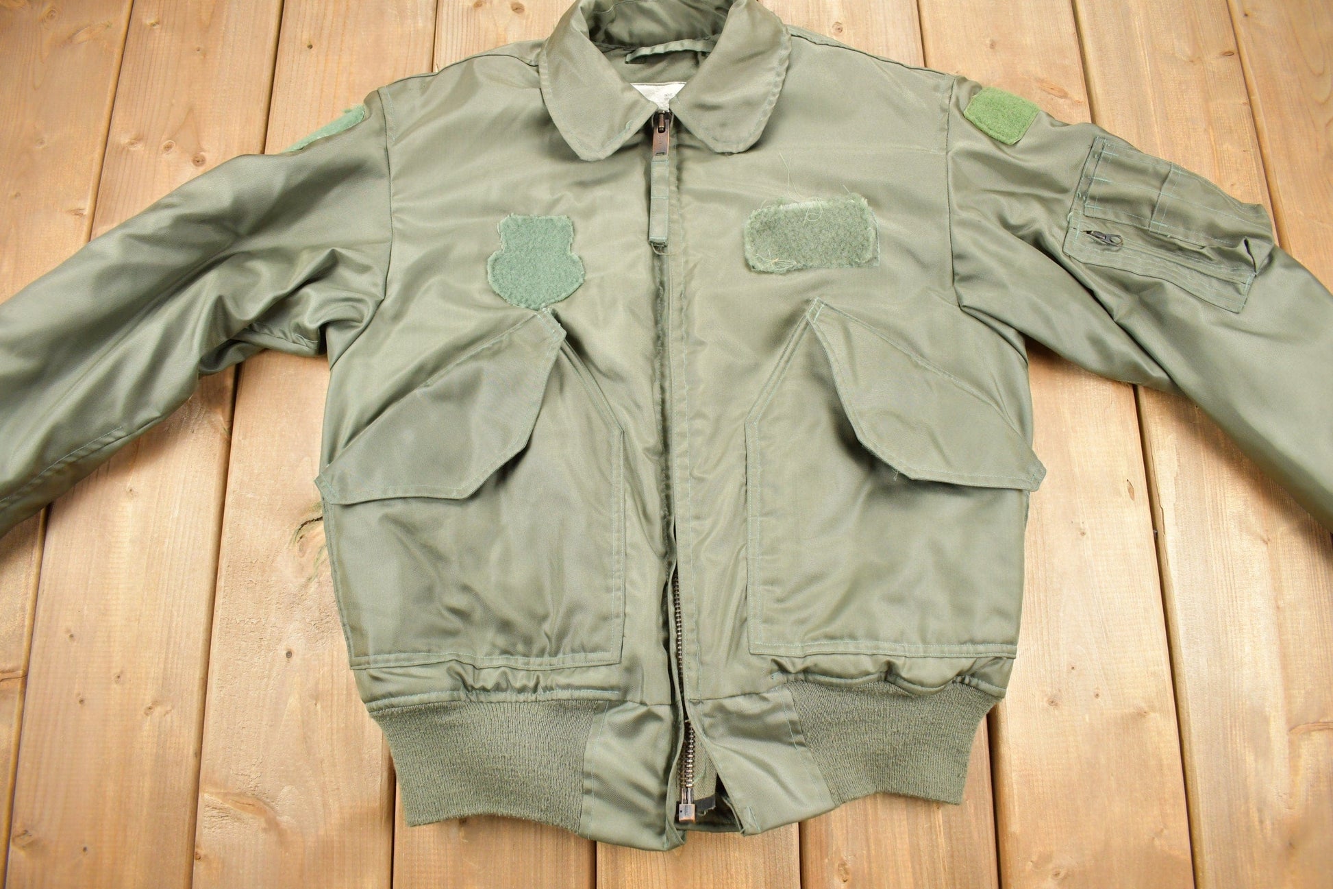 Proper Vintage Clothing > Gender Neutral Adult Clothing > Jackets & Coats Vintage 1986 Army Flyers Jacket / Type CWU 45/P Bomber Jacket / Militaria / Size Small / Streetwear / Army Flight Jacket