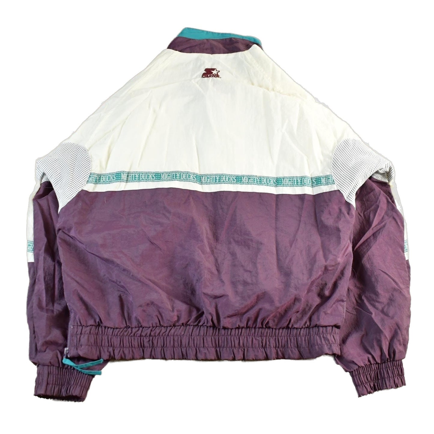 Proper Vintage Clothing > Gender Neutral Adult Clothing > Jackets & Coats Vintage 1990s Anaheim Mighty Ducks NHL Starter Anorak Windbreaker Jacket Men's XL / Hockey / Athletic Sportswear / Streetwear / Athleisure