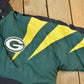 Proper Vintage Clothing > Gender Neutral Adult Clothing > Jackets & Coats Vintage 1990s Apex One Sharktooth Green Bay Packers NFL Football Hooded Jacket