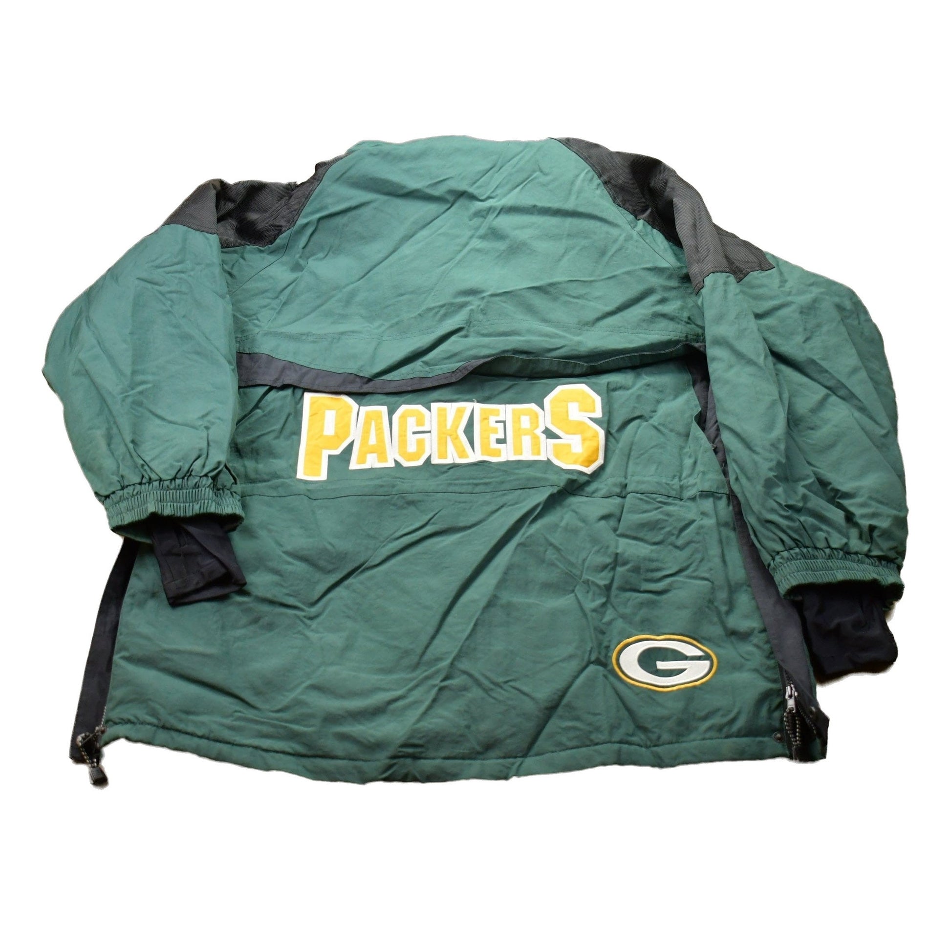 Proper Vintage Clothing > Gender Neutral Adult Clothing > Jackets & Coats Vintage 1990s Champion Green Bay Packers NFL Windbreaker Jacket / Team Logo / Athletic Spring Summer Sportswear / Streetwear / Athleisure