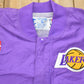 Proper Vintage Clothing > Gender Neutral Adult Clothing > Jackets & Coats Vintage 1990s Champion Los Angeles Lakers NBA Bomber Jacket / Athleisure Sportswear / Streetwear Fashion / Vintage Champion / 90s NBA