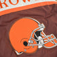 Proper Vintage Clothing > Gender Neutral Adult Clothing > Jackets & Coats Vintage 1990s Cleveland Browns NFL Embroidered Jacket Men's Large / 90s Vintage NFL / Sportswear Coat / Nutmeg Mills
