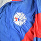 Proper Vintage Clothing > Gender Neutral Adult Clothing > Jackets & Coats Vintage 1990s Philadelphia 76ers Logo 7 NBA Windbreaker Men's Large / 90s Basketball Jacket / Zip Up Coat / Sportswear