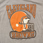 Proper Vintage Clothing > Gender Neutral Adult Clothing > Tops & Tees > T Shirts Vintage 1970s Cleveland Browns NFL Logo 7 Graphic T-Shirt / Made In USA / Single Stitch / NFL / Sportswear / 1970s Football T Shirt