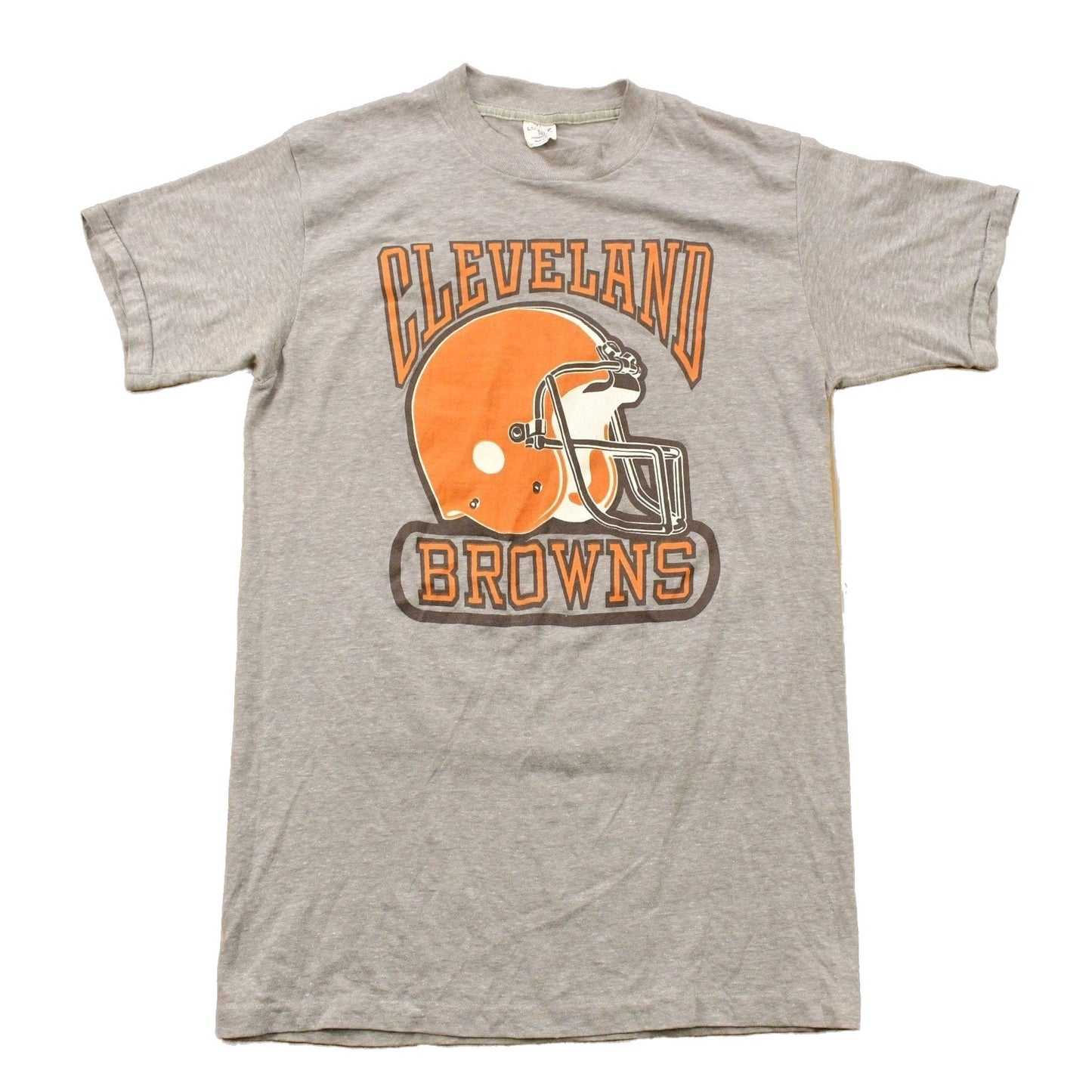 Proper Vintage Clothing > Gender Neutral Adult Clothing > Tops & Tees > T Shirts Vintage 1970s Cleveland Browns NFL Logo 7 Graphic T-Shirt / Made In USA / Single Stitch / NFL / Sportswear / 1970s Football T Shirt