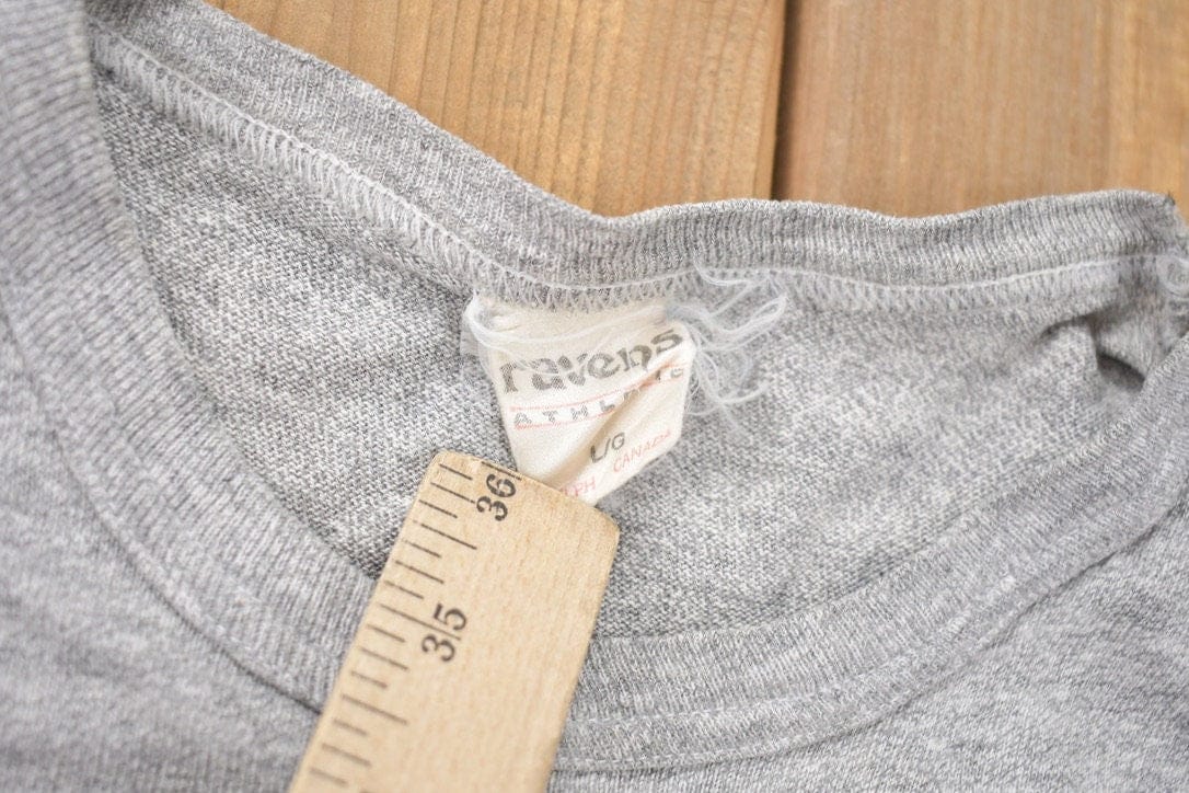 Proper Vintage Clothing > Gender Neutral Adult Clothing > Tops & Tees > T Shirts Vintage 1980s Boston Celtics Logo NBA Ravens T-Shirt / Sportswear / Basketball / Made In Canada