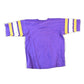 Proper Vintage Clothing > Gender Neutral Adult Clothing > Tops & Tees > T Shirts Vintage 1980s Minnesota Vikings NFL Graphic T-Shirt / Logo 7 Made In USA / Single Stitch / NFL / 90s Streetwear / Sportswear