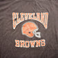 Proper Vintage Clothing > Gender Neutral Adult Clothing > Tops & Tees > T Shirts Vintage 1980s NFL Football Cleveland Browns Graphic Single Stitch T-Shirt Made In USA