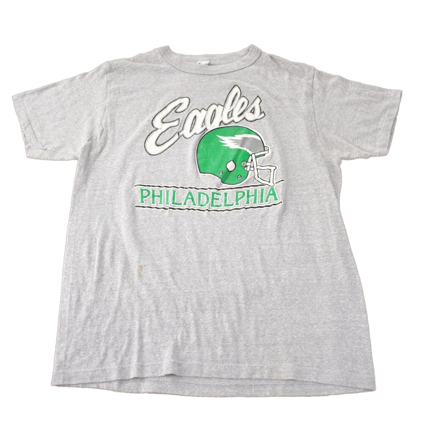 Proper Vintage Clothing > Gender Neutral Adult Clothing > Tops & Tees > T Shirts Vintage 1980s Philadelphia Eagles NFL Graphic Champion T-Shirt Made In USA