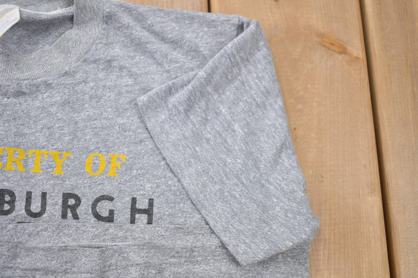 Proper Vintage Clothing > Gender Neutral Adult Clothing > Tops & Tees > T Shirts Vintage 1980s Property of Pittsburgh Steelers NFL Graphic T-Shirt / Single Stitch / NFL / 80s Streetwear / Athleisure / Sportswear