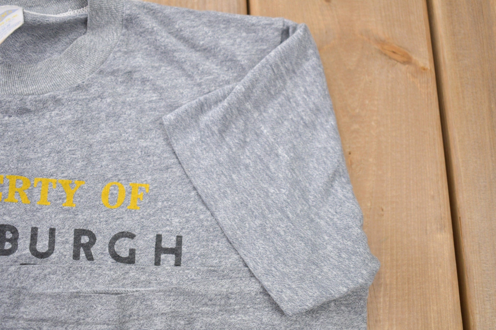 Proper Vintage Clothing > Gender Neutral Adult Clothing > Tops & Tees > T Shirts Vintage 1980s Property of Pittsburgh Steelers NFL Graphic T-Shirt / Single Stitch / NFL / 80s Streetwear / Athleisure / Sportswear