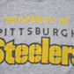 Proper Vintage Clothing > Gender Neutral Adult Clothing > Tops & Tees > T Shirts Vintage 1980s Property of Pittsburgh Steelers NFL Graphic T-Shirt / Single Stitch / NFL / 80s Streetwear / Athleisure / Sportswear