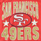 Proper Vintage Clothing > Gender Neutral Adult Clothing > Tops & Tees > T Shirts Vintage 1980s San Francisco Aop NFL Graphic print T-Shirt/ Made In USA / 80s Single Stitch San Fran / NFL / 90s Streetwear