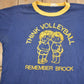 Proper Vintage Clothing > Gender Neutral Adult Clothing > Tops & Tees > T Shirts Vintage 1980s Think Volleyball Remember Brock Graphic T Shirt / Vintage T Shirt / Streetwear / Graphic Tee / Single Stitch / Made In Canada