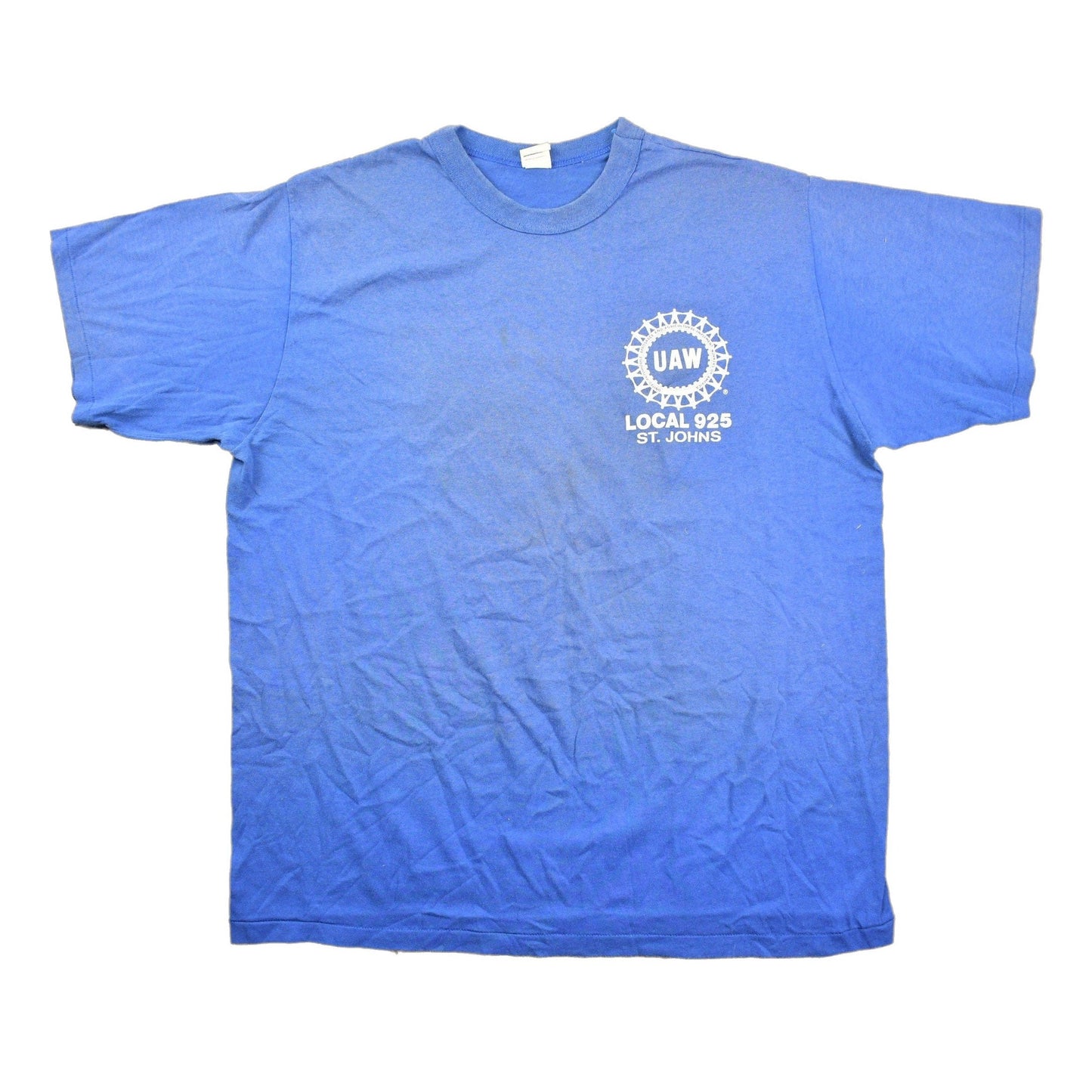 Proper Vintage Clothing > Gender Neutral Adult Clothing > Tops & Tees > T Shirts Vintage 1980s UAW Local 925 St Johns Graphic T Shirt / Vintage T Shirt / Streetwear / Graphic Tee / Single Stitch / St Johns Michigan