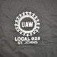 Proper Vintage Clothing > Gender Neutral Adult Clothing > Tops & Tees > T Shirts Vintage 1980s UAW Local 925 St Johns Graphic T Shirt / Vintage T Shirt / Streetwear / Graphic Tee / Single Stitch / St Johns Michigan
