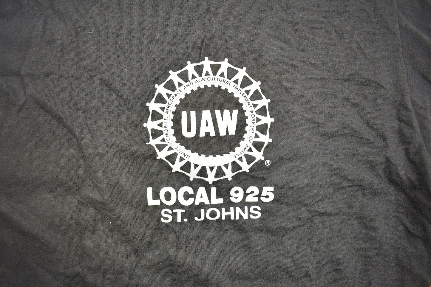 Proper Vintage Clothing > Gender Neutral Adult Clothing > Tops & Tees > T Shirts Vintage 1980s UAW Local 925 St Johns Graphic T Shirt / Vintage T Shirt / Streetwear / Graphic Tee / Single Stitch / St Johns Michigan