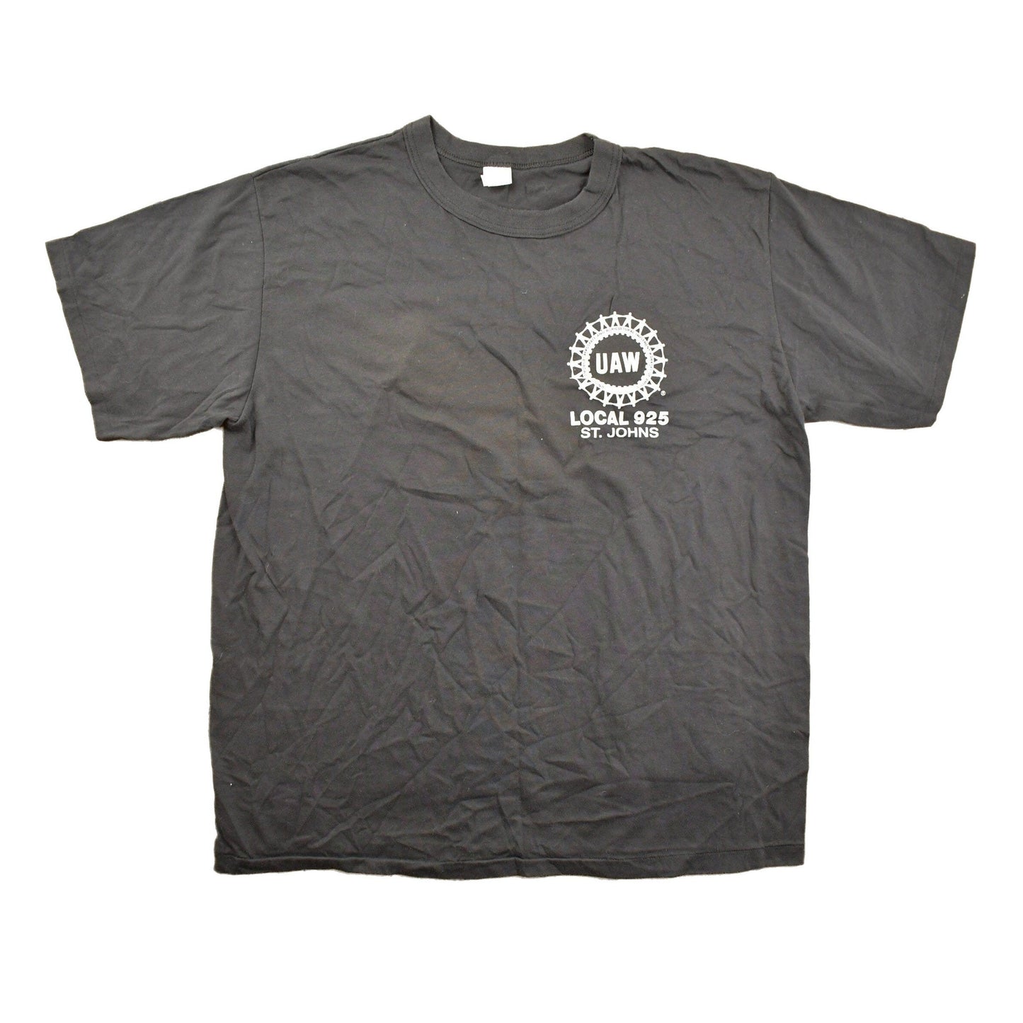 Proper Vintage Clothing > Gender Neutral Adult Clothing > Tops & Tees > T Shirts Vintage 1980s UAW Local 925 St Johns Graphic T Shirt / Vintage T Shirt / Streetwear / Graphic Tee / Single Stitch / St Johns Michigan