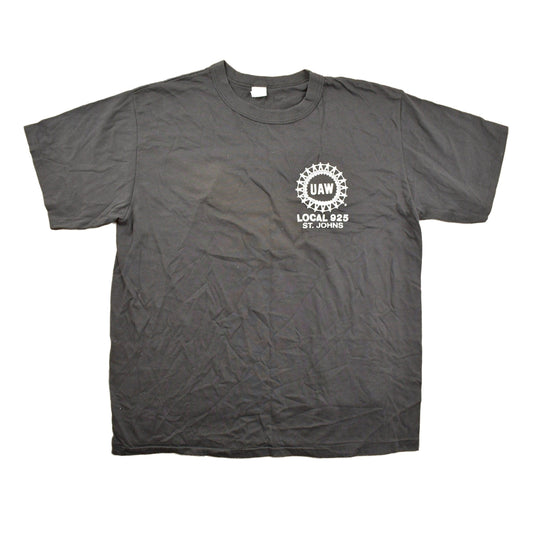 Proper Vintage Clothing > Gender Neutral Adult Clothing > Tops & Tees > T Shirts Vintage 1980s UAW Local 925 St Johns Graphic T Shirt / Vintage T Shirt / Streetwear / Graphic Tee / Single Stitch / St Johns Michigan