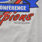 Proper Vintage Clothing > Gender Neutral Adult Clothing > Tops & Tees > T Shirts Vintage 1989 Detroit Pistons NBA Eastern Conference Champions Graphic T-Shirt / Made In USA / Single Stitch / NBA Basketball / Bad Boys