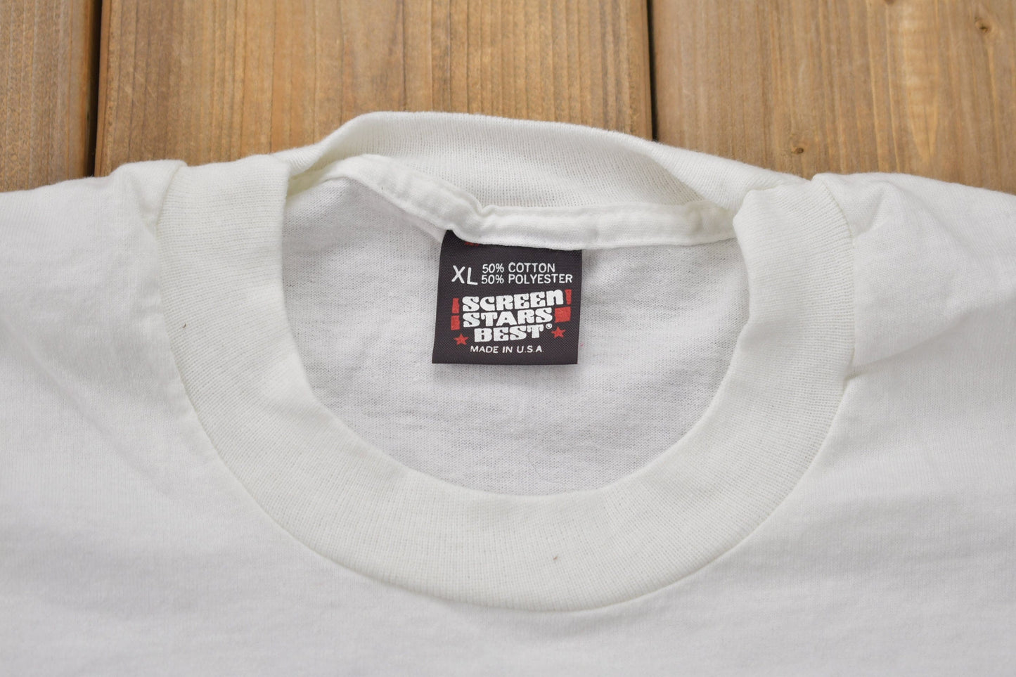 Proper Vintage Clothing > Gender Neutral Adult Clothing > Tops & Tees > T Shirts Vintage 1989 Detroit Pistons NBA World Champions Graphic T-Shirt / Made In USA / Single Stitch / NBA Basketball / Motor City Bad Boys