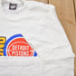 Proper Vintage Clothing > Gender Neutral Adult Clothing > Tops & Tees > T Shirts Vintage 1989 Detroit Pistons NBA World Champions Graphic T-Shirt / Made In USA / Single Stitch / NBA Basketball / Motor City Bad Boys