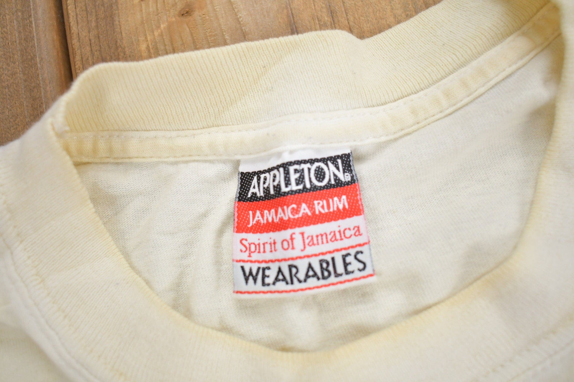 Proper Vintage Clothing > Gender Neutral Adult Clothing > Tops & Tees > T Shirts Vintage 1990s Appleton Jamaica Rum Graphic T Shirt / Vintage T Shirt / Streetwear / Graphic Tee / Made In Canada / The Spirit Of Jamaica