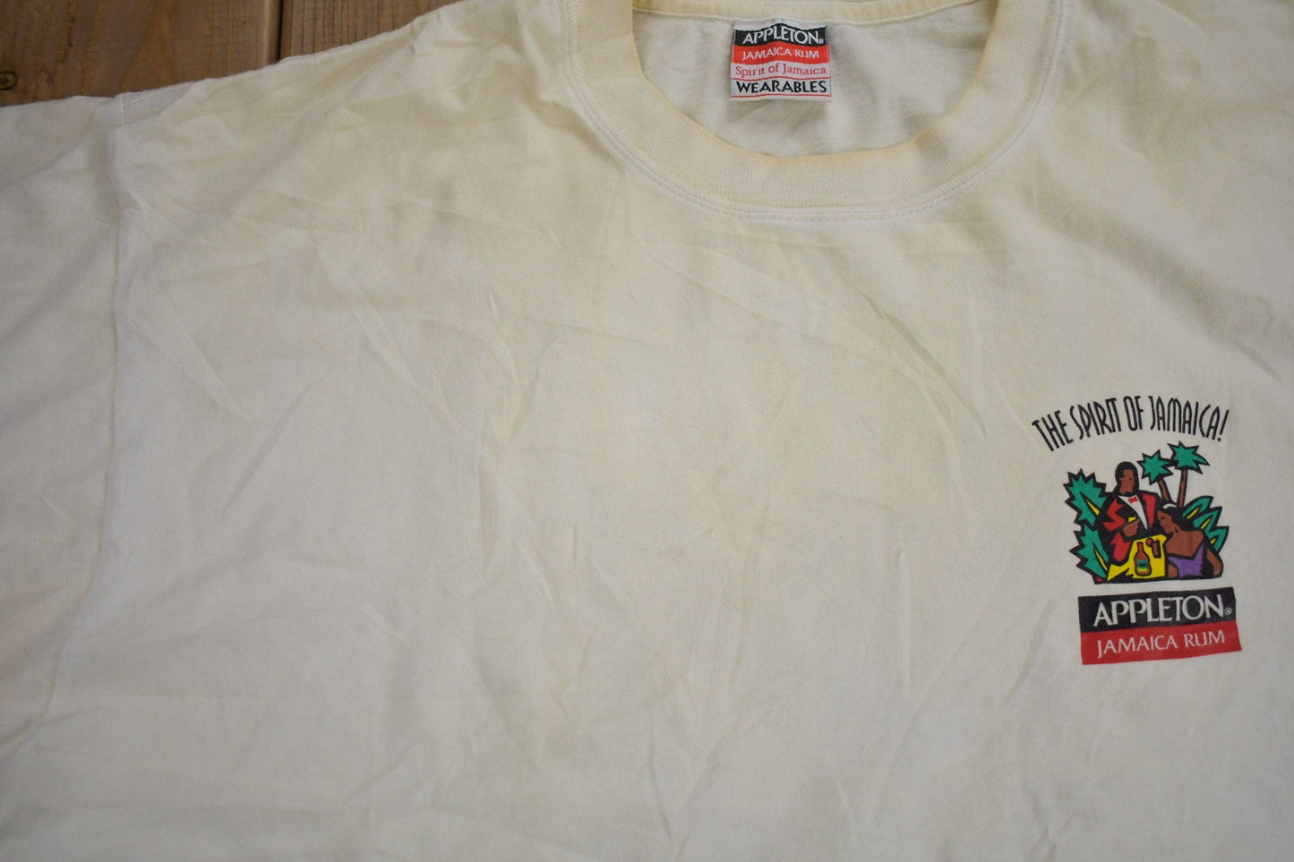 Proper Vintage Clothing > Gender Neutral Adult Clothing > Tops & Tees > T Shirts Vintage 1990s Appleton Jamaica Rum Graphic T Shirt / Vintage T Shirt / Streetwear / Graphic Tee / Made In Canada / The Spirit Of Jamaica