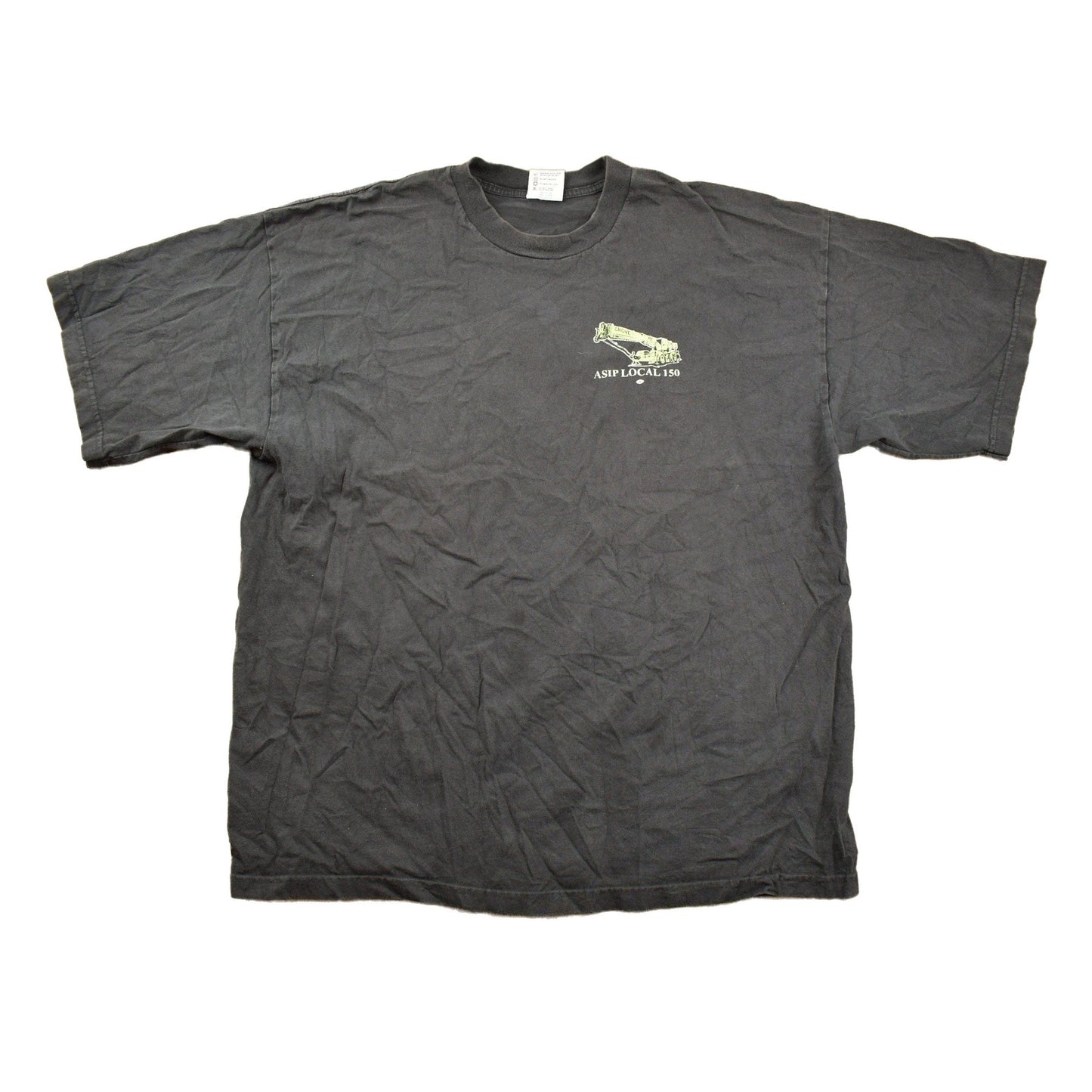 Proper Vintage Clothing > Gender Neutral Adult Clothing > Tops & Tees > T Shirts Vintage 1990s ASIP Local 150 Hoisting & Rigging Graphic T Shirt / Vintage T Shirt / Streetwear / Graphic Tee / Made In USA