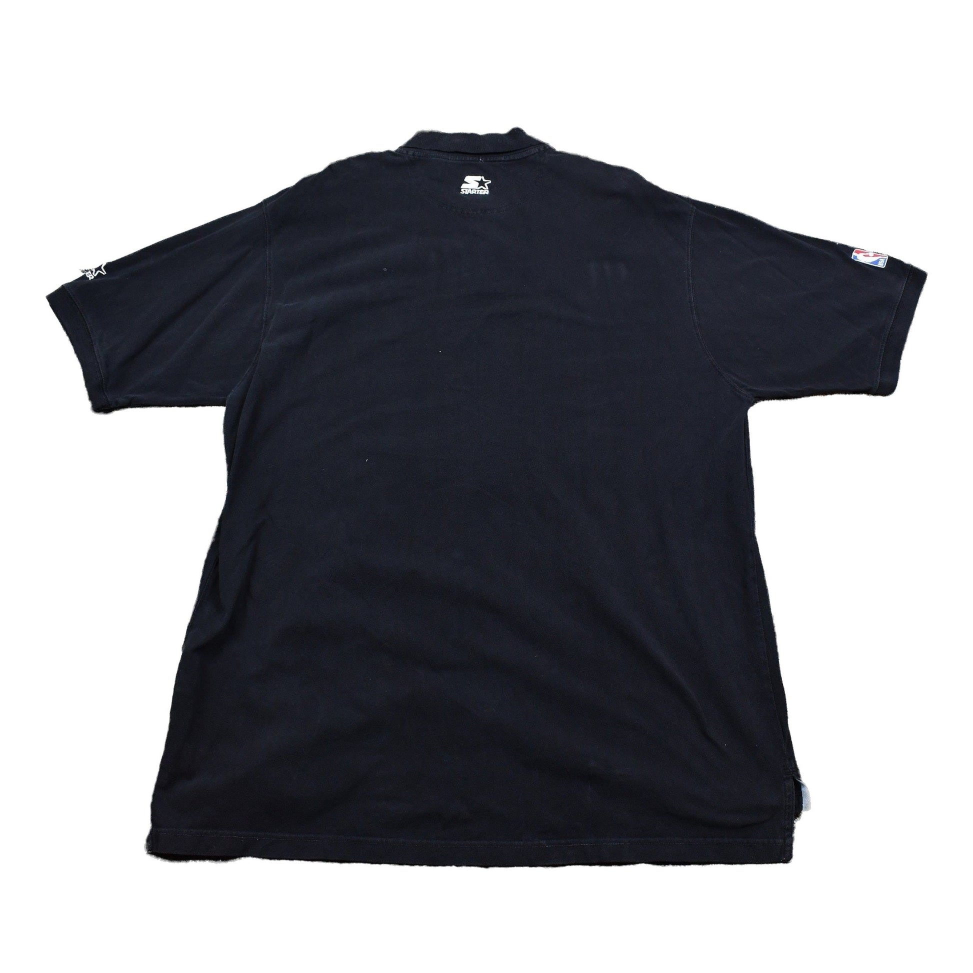 Proper Vintage Clothing > Gender Neutral Adult Clothing > Tops & Tees > T Shirts Vintage 1990s Chicago Bulls NBA Polo T-Shirt / NBA Basketball / 80s / 90s / Embroidered / Streetwear / Retro Style / Bulls Tee