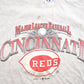 Proper Vintage Clothing > Gender Neutral Adult Clothing > Tops & Tees > T Shirts Vintage 1990s Cincinnati Reds MLB Graphic T-Shirt / Made In USA / Single Stitch / MLB Baseball / 90s Streetwear / Sportswear / Logo 7 / Reds