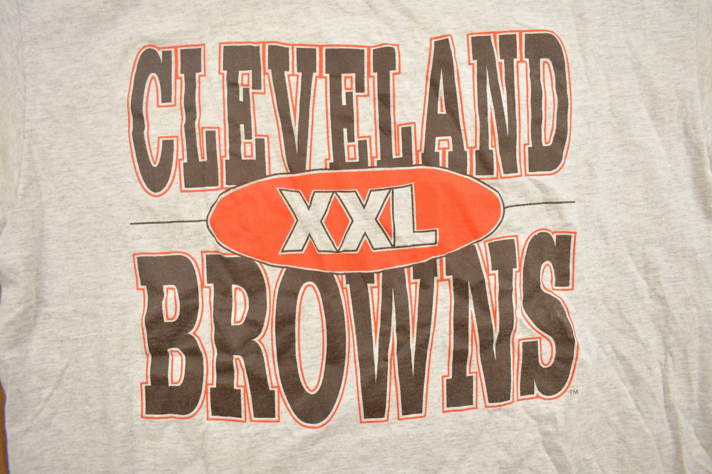 Proper Vintage Clothing > Gender Neutral Adult Clothing > Tops & Tees > T Shirts Vintage 1990s Cleveland Browns Champion NFL Graphic T-Shirt/ Made In USA / NFL / 90s Streetwear / Sportswear