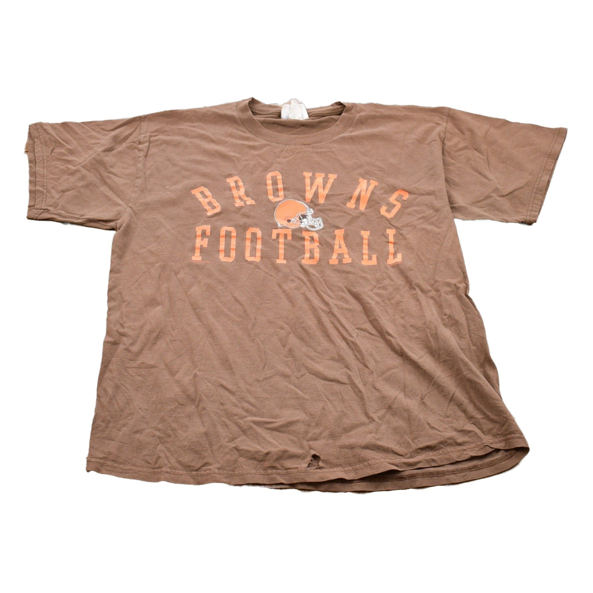 Proper Vintage Clothing > Gender Neutral Adult Clothing > Tops & Tees > T Shirts Vintage 1990s Cleveland Browns Football NFL Graphic T-Shirt / Graphic / 80s / 90s / Streetwear / Retro Style / NFL Graphic / CSA T-shirt