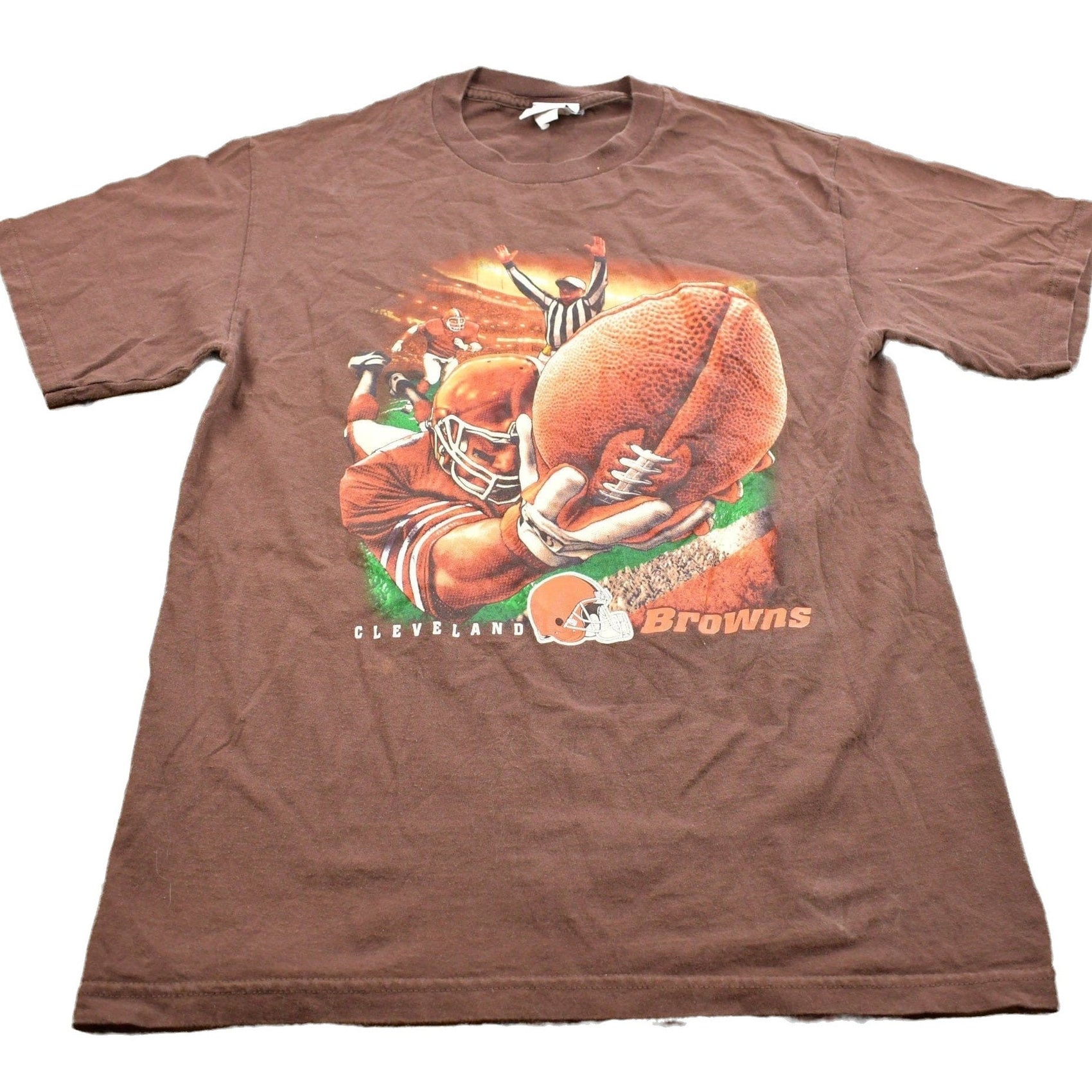 Proper Vintage Clothing > Gender Neutral Adult Clothing > Tops & Tees > T Shirts Vintage 1990s Cleveland Browns Football NFL Graphic T Shirt / Vintage T Shirt / Streetwear / Rare Vintage / NFL Vintage