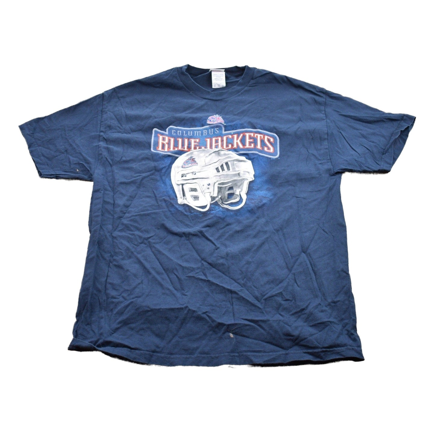 Proper Vintage Clothing > Gender Neutral Adult Clothing > Tops & Tees > T Shirts Vintage 1990s Columbus Blue Jackets NHL Graphic T-Shirt / Graphic / 80s / 90s / Streetwear / Retro Style / Single Stitch / NHL Graphic