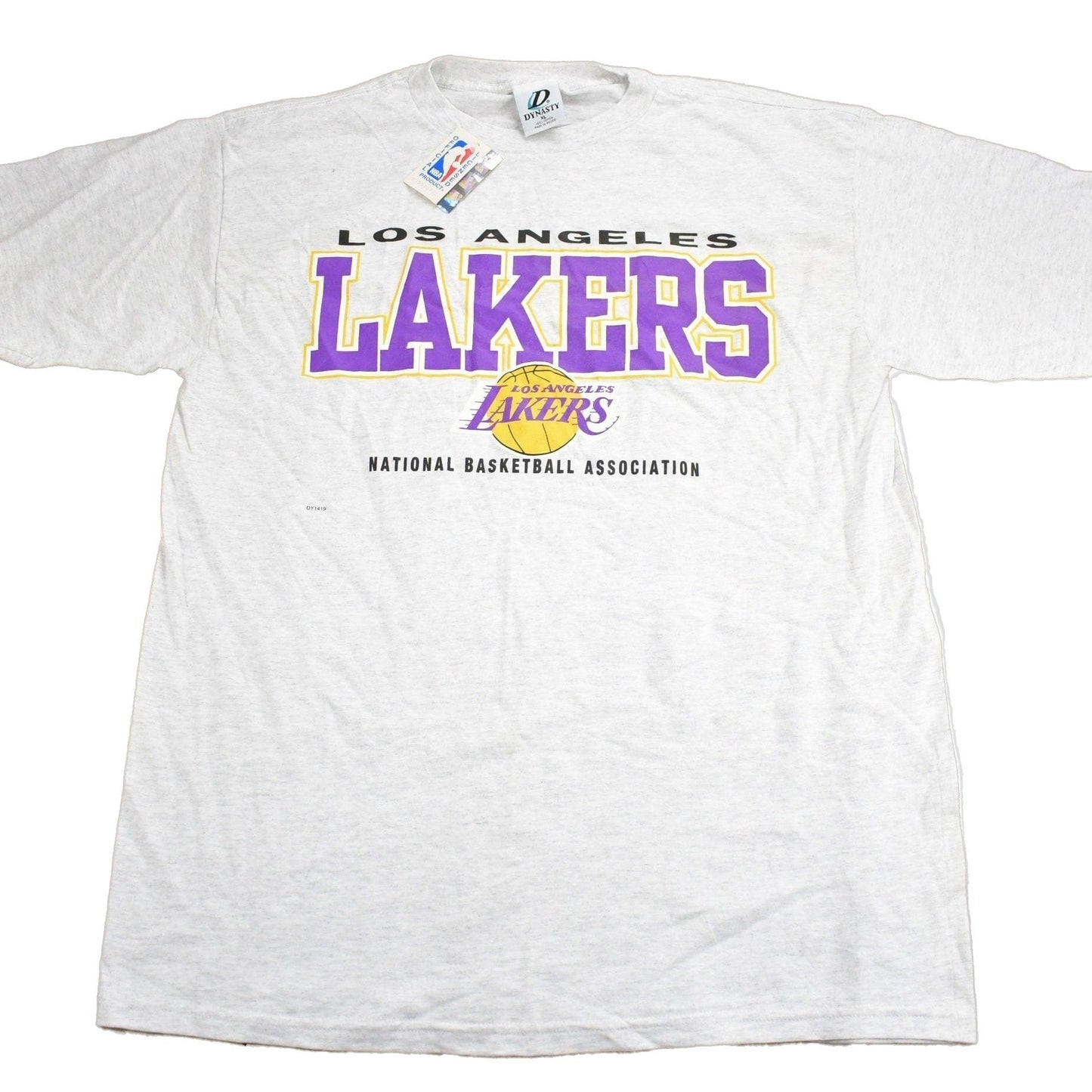 Proper Vintage Clothing > Gender Neutral Adult Clothing > Tops & Tees > T Shirts Vintage 1990s Deadstock Los Angeles Lakers NBA Graphic T-Shirt / NBA Basketball / Vintage Lakers / Sportswear / NWT