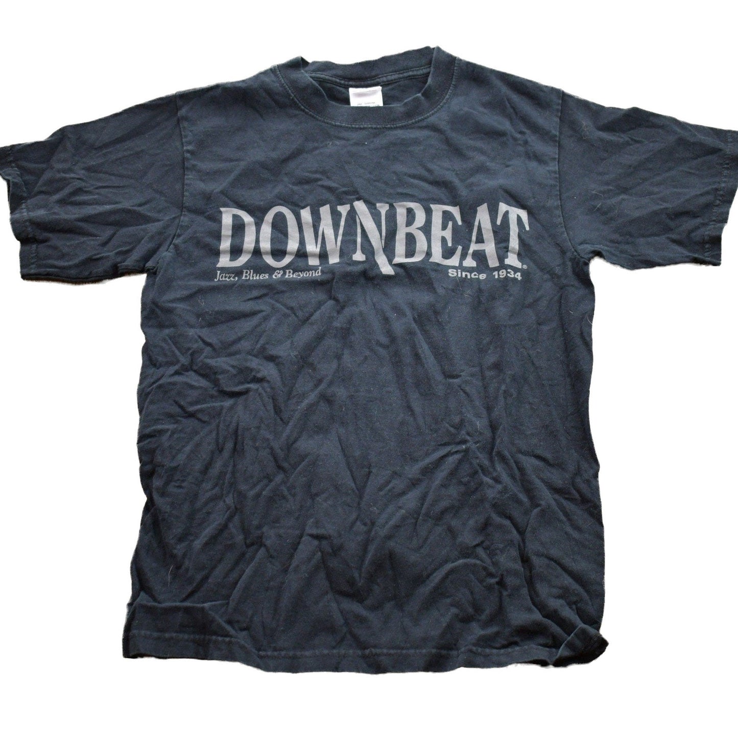 Proper Vintage Clothing > Gender Neutral Adult Clothing > Tops & Tees > T Shirts Vintage 1990s Downbeat Cannonball Adderly Graphic T-Shirt / Graphic / 80s / 90s / Streetwear / Retro Style / Jazz & Blues / Made In USA