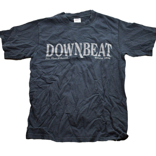Proper Vintage Clothing > Gender Neutral Adult Clothing > Tops & Tees > T Shirts Vintage 1990s Downbeat Cannonball Adderly Graphic T-Shirt / Graphic / 80s / 90s / Streetwear / Retro Style / Jazz & Blues / Made In USA